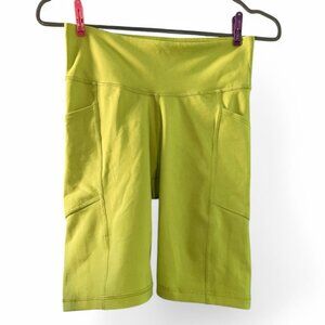NWOT Gap Lime Green Biker Shorts w/ Pockets